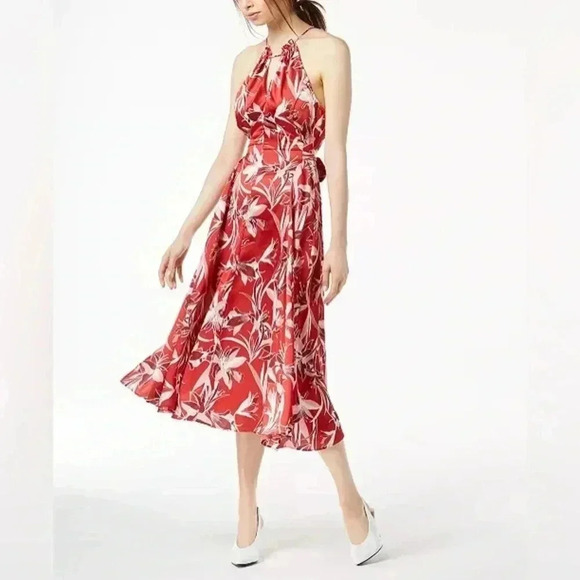 BAR III Floral-Print Midi Dress, Created for Macy's (Size XXS) - Picture 1 of 9